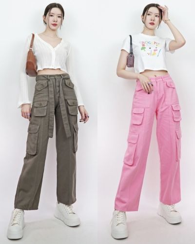 BARBIE DENIM CARGO PANTS