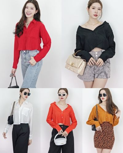 CLARA TEXTURED CHIFFON SHIRT