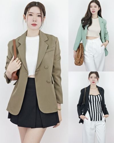 RELAXED LIGHTWEIGHT OVERSIZED BLAZER