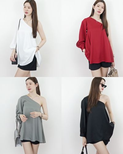 AMOUR ONE SHOULDER BLOUSE