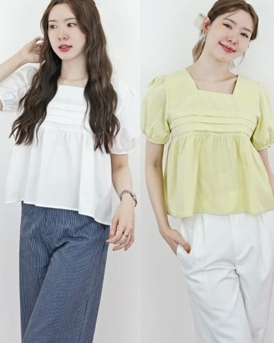 OLIVIA TIE BACK COTTON BLOUSE