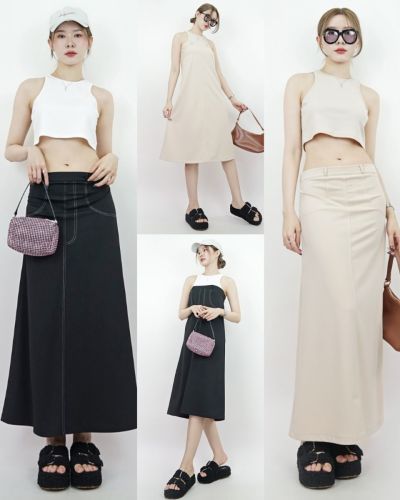 ZOLINA CROP TOP & LOW WAIST SKIRT SET