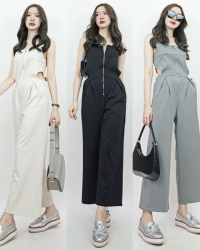 CARINA FRONT ZIPPER JUMPSUITS