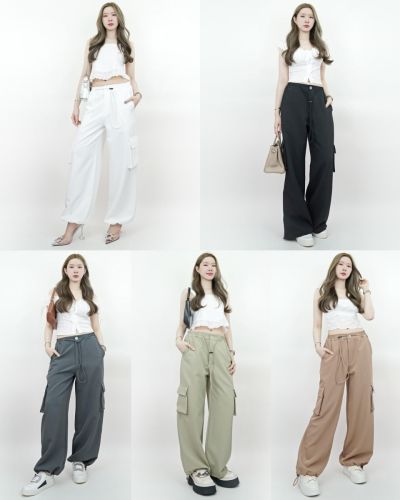 TOBI CARGO DRAWSTRING PANTS