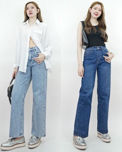 HARMONY ELASTICATED BACK DENIM PANTS