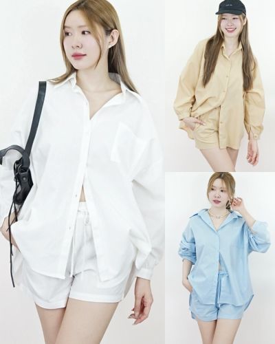 DELIGHT LINEN SHIRT & SHORTS SET