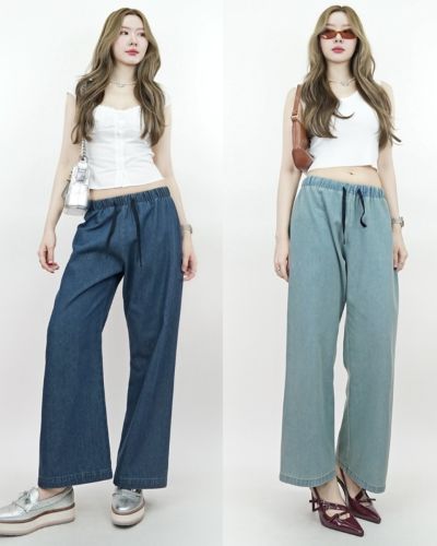 INDIGO SOFT DENIM PANTS