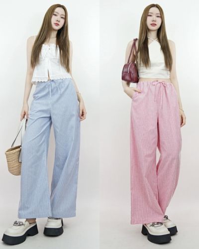 CERRADO STRIPE TIE WAIST PANTS