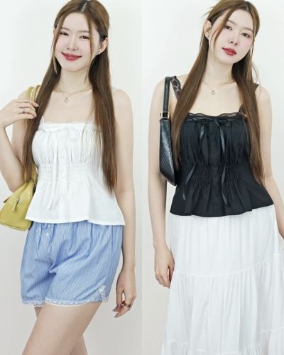 ARISTO BOW LACE SINGLET