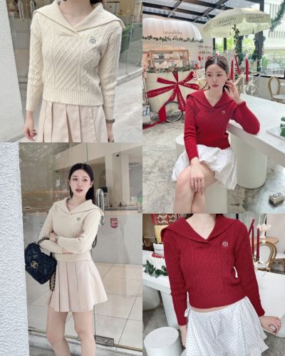 SLYQ SAILOR COLLAR KNIT SWEATER